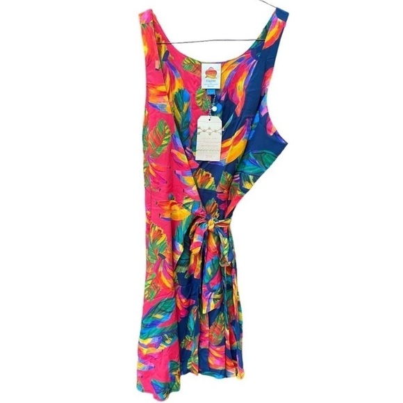 Farm Rio Cover-Up Wrap Dress - Picture 3 of 6